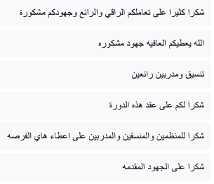 كلمات منتقاة من بيئة إيجابية